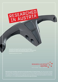 Österreich wirbt europaweit für Forschungsstandort - In Deutschland wird für den Forschungsstandort Österreich mit diesem Plakat geworben; Foto: Brokkoli