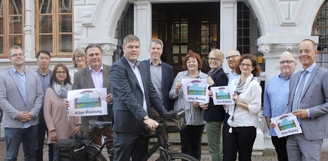 Wolfsburg und weitere Partner vermarkten Radweg - Für die Vermarktung und Instandhaltung des Aller-Radwegs haben sich die Partner zusammengeschlossen; Foto: CTM GmbH / Marcus Feuerstein