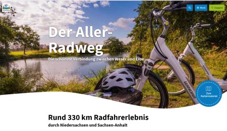 Celle Tourismus relauncht Aller-Radweg-Site - Die neue Internetseite Allerradweg.de hilft bei der Tourenplanung - Foto: Celle Tourismus