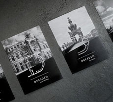 Avantgarde kreiert Merchandising-Kollektion für Tourismus-Information Dresden - Die Dresden eDition ist in den Farben Schwarz und Weiß gehalten; Fotos: Avantgarde