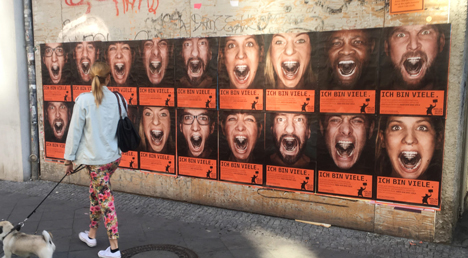 "Wir sind viele!": Berlin gegen Nazis startet Kampagne - Mit rund 2.000 Plakaten ist die Aktion "Wir sind viele!" in der Bundeshauptstadt präsent; Foto: Berlin gegen Nazis