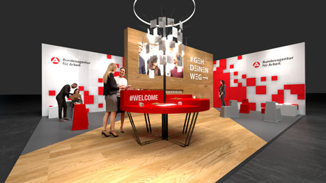 Bundesagentur für Arbeit vertraut erneut auf mac - Die Bundesagentur setzt seit 13 Jahren beim Thema Live-Kommunikation auf die Expertise von mac Messe- und Ausstellungscenter Service GmbH - Foto: mac