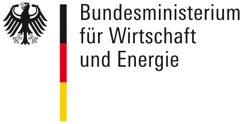 Bundeswirtschaftsministerium beauftragt familie redlich mit Messekommunikation - Logo: BMWi