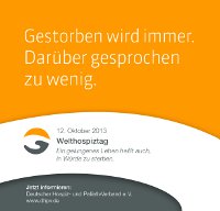 Hospiz- und Palliativ-Verband startet Kampagne zu Tabuthema -