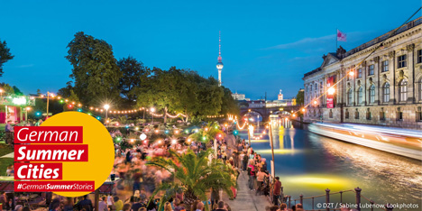 DZT wirbt 2019 mit der Kampagne "German Summer Cities" - Key Visual zur DZT-Kampagne "German Summer Cities", die 2019 startet; Foto: DZT
