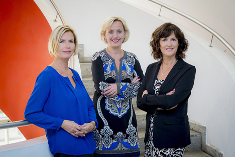 Aus Edelman Deutschland und ergo Kommunikation wird Edelman.ergo - Edelman.ergo-Geschäftsleitung (v.l.): Astrid von Rudloff, Susanne Marell und Gabriele Stoewe; Foto: HeikeRost.com
