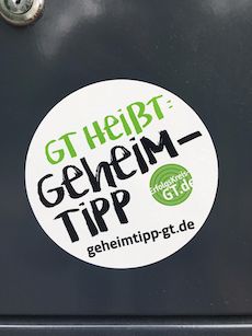 Sticker-Aktion soll Image von Gütersloh verbessern - Der Gütersloh-Aufkleber eignet sich unter anderem, um in auf den eigenen Briefkasten zu kleben; Foto: pro Wirtschaft GT