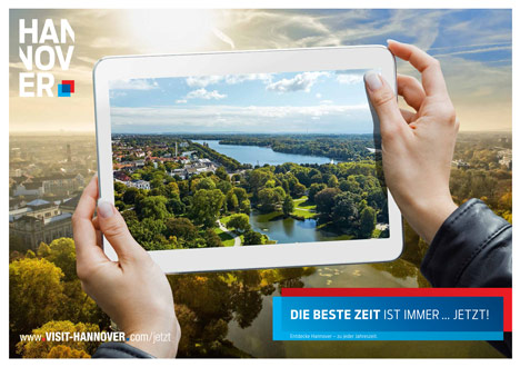 Hannover Marketing und Tourismus läutet den Herbst mit neuer Kampagne ein - Die sieben unterschiedlichen Motiven der Herbst-Kampagne der HMTG sind ab dem 22. September zu sehen; Foto: HMTG