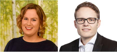 Zwei neue Mitarbeiter für die Filmförderung Hamburg Schleswig-Holstein - Claudia Hartmann und Jan Asmus; Foto: FFHSH