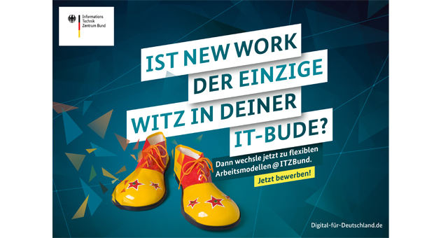 ITZBund lockt IT-Fachkräfte - Die Fachkräfte-Kampagne startete im Dezember 2022 zunächst online, bevor im Januar 2023 das analoge Marketing dazugekommen ist – Foto: Ressourcenmangel an der Pranke