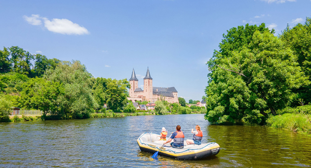 Leipzig Region lockt Thüringer Familien mit Verlosungen - Die Kampagne präsentiert das Rochlitzer Muldental mit dem Schloss Rochlitz und der Mulde als attraktives Ausflugsziel – Foto: Tom Williger