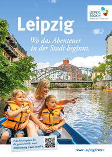 Leipzig setzt sich als Abenteuer-Stadt in Szene - Ansicht eines Anzeigenmotivs der neuen Leipziger Werbekampagne; Foto: LTM GmbH/ Philipp Kirschner