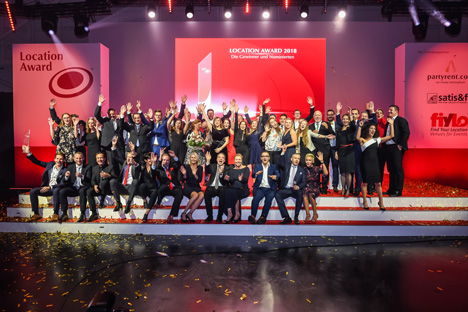 Das sind die Sieger des Location Awards 2018 - Der Location Award wurde in diesem Jahr auf dem Messegelände Hannover vergeben; Foto: Eric Kemnitz