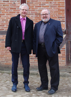 Prof. Rolf Wiese neu an der Spitze des Museumsverbandes Niedersachsen und Bremen - v.l. Hans Lochmann, Geschäftsführer des Museumsverbandes, begrüßt Prof. Dr. Rolf Wiese als neuen Vorsitzenden; Foto FLMK