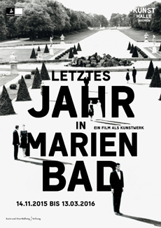 Neues Corporate Design für die Kunsthalle Bremen - Plakat zur Ausstellung "Letztes Jahr in Marienbad. Ein Film als Kunstwerk"; Gestaltung: one/one; Fons Hickmann m23