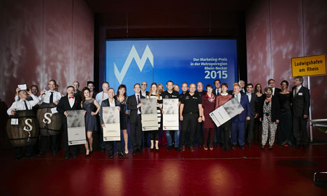 Marketing-Club Rhein-Neckar zeichnet innovatives Marketing aus - Die Preisträger des Marketing-Preises freuen sich über ihre Ehrungen; Foto: Marketing-Club Rhein-Neckar e.V.