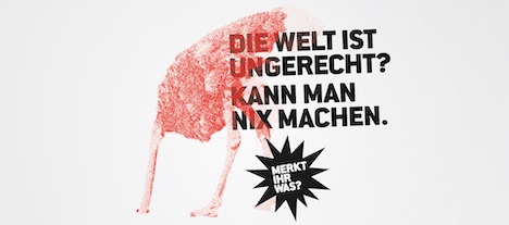 medico international und Ballhaus West fragen "Merkt ihr was?" - Die aktuelle Kampagne der Hilfsorganisation medico international läuft hauptsächlich in den sozialen Medien; Foto: medico international