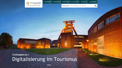 Tourismus NRW veröffentlicht erste Ausgabe seines digitalen Trendmagazins - Das neue digitale Trendmagazin von Tourismus NRW erscheint künftig zweimal pro Jahr; Foto: Screenshot