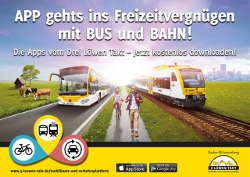 Verkehrsministerium Baden-Württemberg sucht Leadagentur - Unter der Dachmarke "3-Löwen-Takt" wirbt die NVBW u.a. für ihr App-Angebot (Foto: NVBW)