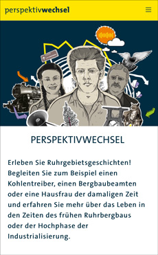 Regionalverband Ruhr startet App "Perspektivwechsel" - Die "Perspektivwechsel"-App ist sowohl im Google Playstore sowe im App Store von Apple verfügbar; Foto: Screenshot