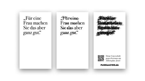 Thjnk und Ströer machen sich für "PetitionC190" stark - Innerhalb einer Woche konnten im Rahmen der Petition über 50.000 Unterschriften gesammelt werden – Foto: Website Ströer