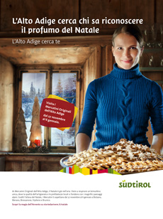 Südtirol Marketing engagiert Zum goldenen Hirschen als Leadagentur - Neues Anzeigenmotiv für Südtirol; Foto: Zum goldenen Hirschen