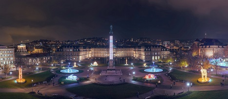 "Glanzlichter Stuttgart" punkten auf Social Media - Die Lichtskulpturen sind ein beliebtes Fotomotiv, das Besucher vor allem über soziale Netzwerke wie Instagram teilen; Foto: Stuttgart-Marketing GmbH