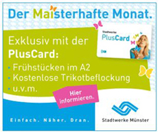 Stadtwerke Münster setzen verstärkt auf Online-Kampagnen - DisplayAd wirbt für die Kundenkarte PlusCard; Screenshot: Stadtwerke Münster