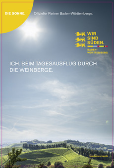 Baden-Württemberg stellt die Sonne in den Fokus - Die neue Kampagne für Baden-Württemberg stammt von der Agentur RMG; Foto: TMBW