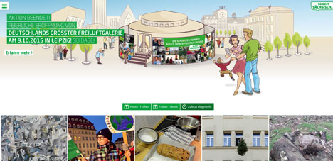 Neue Freiluftgalerie auf dem Leipziger Augustusplatz eröffnet - Interessierte können die eingereichten Motive auf der Webseite von "So geht sächsisch" abrufen