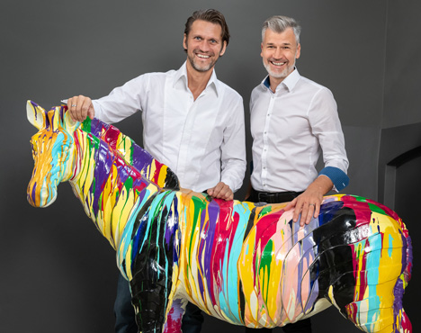 Zebra Group ist neues Mitglied des GWA-Verbandes - (v.l.): Zebra wurde 1991 von Joerg G. Fieback und Thomas Pfefferkorn als klassische Werbeagentur in Chemnitz gegründet; Foto: Dirk Hanus