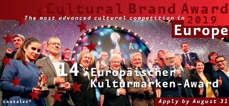 Bewerbungsfrist für Kulturmarken-Award verlängert - Bis zum 6. September 2019 können Bewerber ihre Projekte beim Kulturmarken-Award einreichen; Foto: Causales