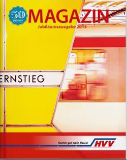 Tempus Corporate erstellt Jubiläumsmagazin des Hamburger Verkehrsverbundes - Cover der HVV-Jubiläumsausgabe; Foto: Tempus Corporate