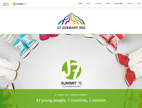 We Do kommuniziert für die Jugendkonferenz J7 Summit - Auf der Website j7summit.org berichten die teilnehmenden Jugendlichen über ihre Erlebnisse während der Jugendkonferenz