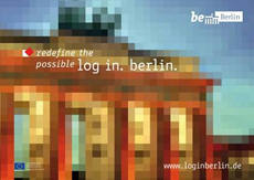 Standortkampagne "log in. berlin." vereint 250 Partner - Die Kampagne "log in. berlin." wirbt im In- und Ausland für die deutsche Hauptstadt