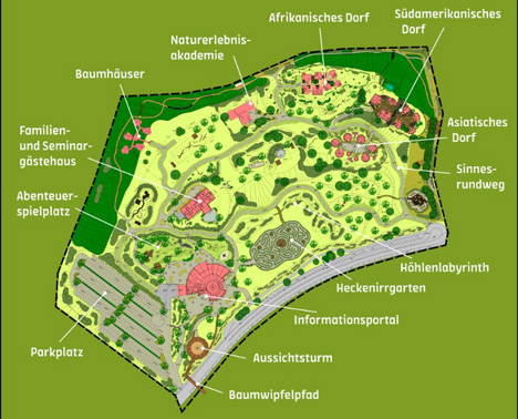 Naturerlebnispark Panarbora setzt auf die Dienste von ReComPR - Übersichtsplan; Copyright: Naturerlebnis Nutscheid gGmbH