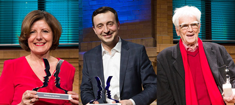 Politikaward 2017: Das sind die Gewinner - Malu Dreyer, Paul Ziemiak und Hans-Christian Ströbele (r.) gehören zu den Gewinner des Politikawards; Fotos: Peter-Paul Weiler