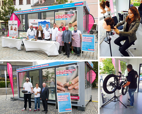 Handwerkskammer für München und Oberbayern engagiert straight - "Die Gläserne Werkstatt" der Handwerkskammer; Foto: straight